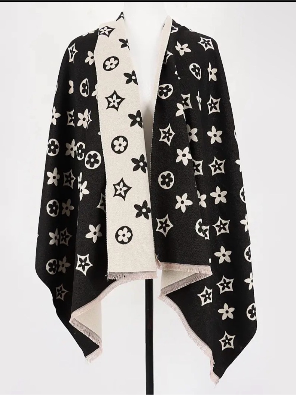 Fashion Scarf Wrap - Pink and Beige Patterned Styles - Picture 16 of 16